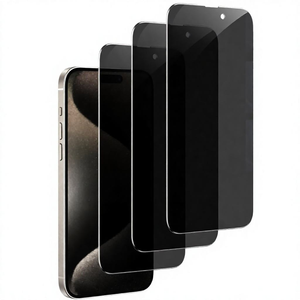 ฟิล์มกระจกนิรภัยป้องกันการสอดแนม 9H สำหรับ iPhone 15 Pro Max 28 °   ฟิล์มกันรอยแบบป้องกันการมองเห็น ป้องกันรอยนิ้วมือ - Product Image 1