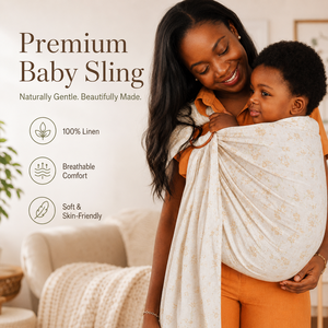 Tela para bebé orientada hacia adelante, anillo de eslinga lateral para niños pequeños, lino grueso Aling Babay Wrap, bolsa para niños pequeños, tela portabebés - Product Image 2