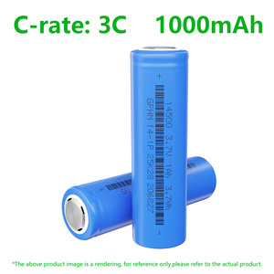 Wholesale INR14500 <b>3.7V</b> 1000mAh Lithium Ion Rechargeable <b>Battery</b> for Home Appliances Power Tools Drone UN38.3 ROHS CE INR14500-1 - Product Image 4
