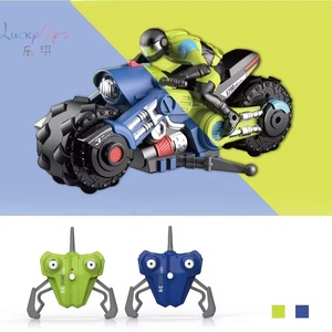 Motocicleta RC 2.4G 1/10 con Control Remoto, Motocicleta de Acrobacias y Derrapes de Alta Velocidad con Ruedas de Acción de 360 Grados - Product Image 3