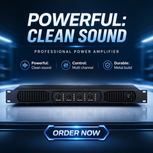 Amply kỹ thuật số TDK4350 1U bốn kênh 4*350W 8 <span class=keywords><strong>Ohm</strong></span>, 4*570W 4 <span class=keywords><strong>Ohm</strong></span>, công suất nhỏ, chất lượng cao - Product Image 2