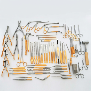 Juego de Instrumentos Quirúrgicos de Acero Inoxidable para Cirugía General, Certificado CE, Herramientas Manuales Reutilizables, Mangos Naranjas, JIMED SURGICAL - Product Image 1