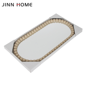 Decorazione decorativa in plastica rispettosa dell'ambiente e biodegradabile specchio ovale con Design moderno fatto a mano - Product Image 4