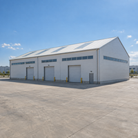 Atelier en structure d'acier haute résistance, résistant aux intempéries, conforme à la norme CE, entrepôt métallique, garage, bâtiment industriel