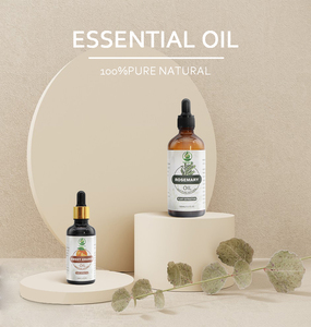 Huile capillaire personnalisée pour la peau Huile essentielle d'arbre à thé biologique pure Huile de romarin pour la croissance des poils cutanés - Product Image 1