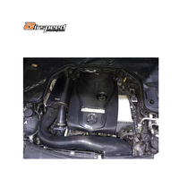 Couverture de moteur en Fiber de carbone sèche, tissage en sergé 3K à finition brillante pour BENZ C,E W205(M274)GLC