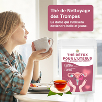 Formule 100% Naturelle pour les Crampes Menstruelles Soins Intimes et Équilibre Hormonal Thé de Nettoyage Utérin et Détoxification