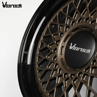 Viorock - Juego de 2 Ruedas Forjadas de Aleación de Aluminio Brillante de 19-24 Pulgadas 5X112 para Automóviles de Pasajeros, Compatibles con Mercedes AMG S63 C63 G63