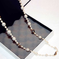 Célèbre Camélia Long Collier Bijoux Fleurs Sautoir Collier Femme Perle Collier Collares Largos Femmes