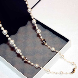 Célèbre Camélia Long <span class=keywords><strong>Collier</strong></span> Bijoux Fleurs <span class=keywords><strong>Sautoir</strong></span> <span class=keywords><strong>Collier</strong></span> Femme Perle <span class=keywords><strong>Collier</strong></span> Collares Largos Femmes - Product Image 2