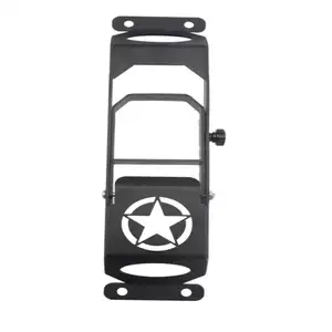 Pedal de puerta de coche, bisagras de puerta Exterior, Pedal de Metal negro para Jeep Wrangler JK