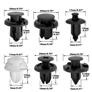 180PCS Auto Car Mixed Fastener Clip Bumper Fender Trim Plastic Rivet Door Panel Molding Clip - Product Image 5