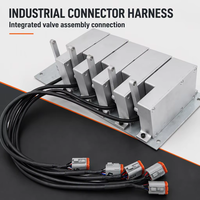 Télécommande sans fil industrielle à 5 joysticks, kit de commande à distance de vanne hydraulique 12V/24V pour grue montée sur camion