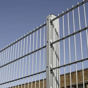 Deutschland 2D Geschweißte Doppel Draht Mesh Zaun Panel Twin Bars Draht Zaun Europäischen stil Metall zaun