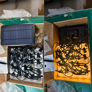 Hot bán 3 Wát năng lượng mặt trời G40 chuỗi ánh sáng 25ft ngoài trời không thấm nước <span class=keywords><strong>LED</strong></span> trang trí đèn sân vườn với 25 + 2 bóng đèn cho giáng sinh trang trí nội thất - Product Image 2