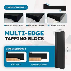 طقم أدوات تركيب الأرضيات الخشبية المصفحة DIY مكون من 12 قطعة، مصنوع من الفولاذ والبلاستيك، ضمان لمدة 3 سنوات، موديل SDS 1 - Product Image 6