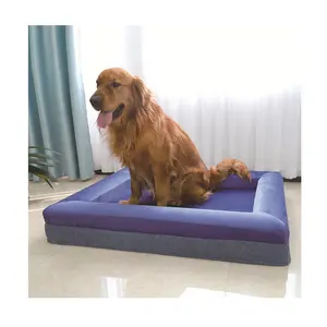 Eco-friendly Durable Waterproof Removable Washable Cover orthopedic Memory Foam Dog Pet Bed