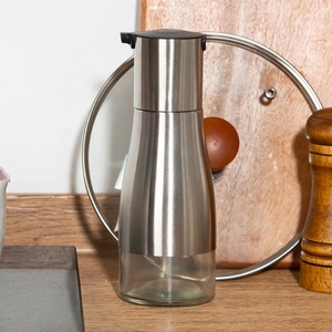 Gloway Multiple Occasions Works Great Distributeur de récipient de vinaigre anti-goutte Bouteille distributeur d'huile d'<span class=keywords><strong>olive</strong></span> en acier inoxydable - Product Image 1