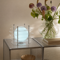 Lampe de table d'hôtel en acrylique géométrique, veilleuse de chevet pour boutique, hôtel, restaurant
