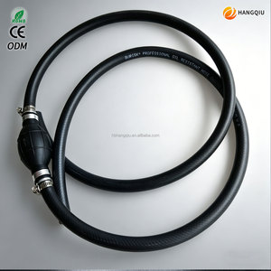 Tuyau de carburant en caoutchouc tressé en nylon noir sur mesure en gros 3/8 '' 1/4 '' pour l'automobile, tuyaux multi-usages pour l'air, l'eau et le pneumatique - Product Image 1
