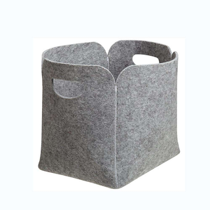 Cajas de Almacenamiento Rectangulares de Fieltro de Poliéster Sostenible, Estilo Americano Simple, Multifuncionales, de Gran Capacidad, para Uso Doméstico - Product Image 1