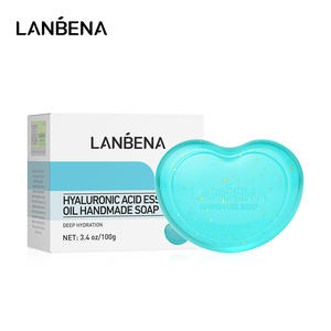 Vente en gros <span class=keywords><strong>de</strong></span> savon nettoyant pour les mains acide hyaluronique huile d'arbre à thé huile essentielle cerise blanchissant réparation d'acné - Product Image 5