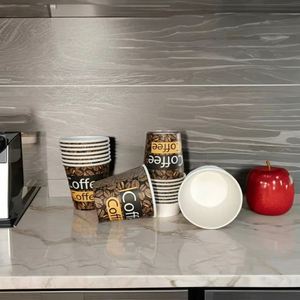 OEM ODM 4oz 8oz <b>12oz</b> 16oz 20oz PE PLA Coating Single Wall <b>Coffee</b> <b>Cup</b> Custom Logo Waterproof Printed Glass <b>Cup</b> - Product Image 1