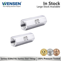 Vanne de retenue Wensen en acier inoxydable 304, filetages internes (1/8 pouce), pneumatique, liquide, eau