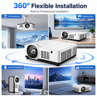Projecteur laser à courte focale WUXGA 1920x1200, 6000 lumens, 3LCD avec installation flexible à 360 degrés