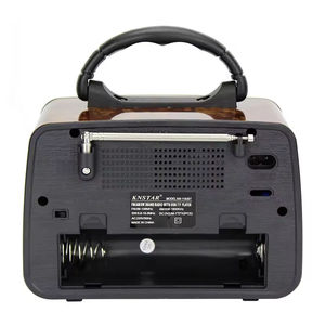 Radio rétro sans fil Bluetooth multi-bandes, haut-parleur multifonctionnel d'extérieur, radios classiques en bois, lecteur de cartes portable avec télécommande - Product Image 6
