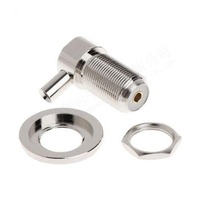 Ángulo recto 90 180 grados macho hembra RF conector coaxial tipo F conectores