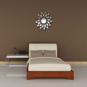 Autocollants muraux en <span class=keywords><strong>miroir</strong></span> acrylique 3D en forme de soleil pour la décoration de la maison - Product Image 2