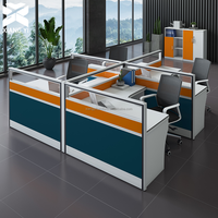 Escritorio de Oficina Modular Personalizable, Estaciones de Trabajo en Cubículos que Ahorran Espacio, Mesa de Oficina para Computadora OEM para Empresas