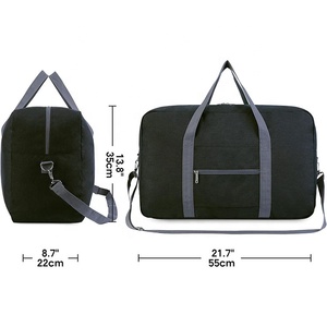 Bolsa de cabina de aerolíneas, plegable, ligera, para deportes, gimnasio, bolsa de viaje, equipaje de mano durante la noche para mujeres y hombres, 40L - Product Image 4