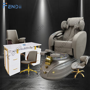 Luxuriöser Pediküre-Massagestuhl mit <span class=keywords><strong>Shiatsu</strong></span>-Rückenmassage und Whirlpool-Fußbadewanne - Product Image 2