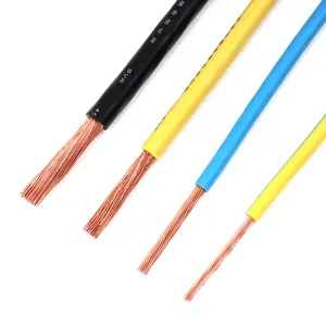 Soft 2.5mm 16mm Pvc Insulated Power Cable Bvr Wire 300/500V Multi Core Copper Electric Wires Cables For Home Decoration
