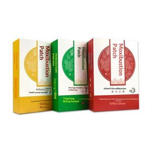 Patch de Moxibustion Tricolore Auto-Chauffant à l'Armoise, Compresse Chaude pour Épaules et Nuque, Autocollants de Thermothérapie à Base de Plantes - Product Image 1