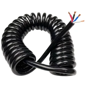 Kawat kabel Pegas PU 4คอร์18 17 15 13 11 AWG ยืด1 2 3 4 5 6 7 8 9 10เมตรที่ telescopi