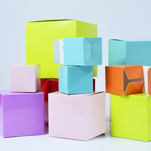 กล่องปริศนาสีทึบกล่องปริศนา DIY ทรงสี่เหลี่ยมบรรจุโลโก้ตามสั่งกล่องเปล่ารีไซเคิลได้ - Product Image 4