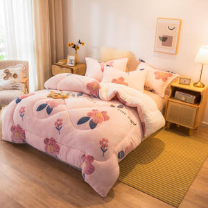 Factory Direct Sales Edredones Warm Sherpa <strong>Winter</strong> <strong>Quilt</strong> - Product Image 6