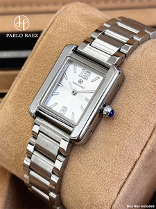 Orologio al Quarzo Quadrato Elegante e alla Moda Pablo Raez con Cinturino in Acciaio di Alta Qualità, Stile Business e Resistenza <span class=keywords><strong>all</strong></span>'<span class=keywords><strong>Acqua</strong></span> - Product Image 6