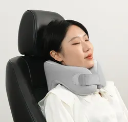 Faltbare Reise Ortho pä disches Nacken kissen Büros itz Kopfstütze Stütz kissen für Flugzeug zug Home Office Arbeits <span class=keywords><strong>massage</strong></span> Produkt - Product Image 4