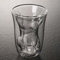 Verres à eau à double paroi en verre borosilicate épaissi, anti-condensation, pour la maison, la cuisine et les bars