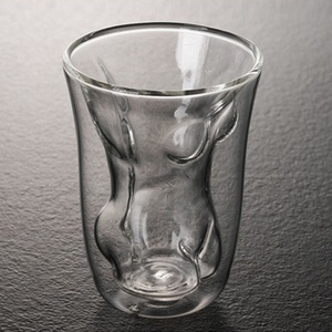Bicchieri d'acqua a doppia parete in <span class=keywords><strong>vetro</strong></span> borosilicato spesso, anti-condensa, per casa, cucina e bar - Product Image 2