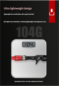 Newmajor เบ็ดตกปลาคาร์บอนปรับขนาดได้, คันเบ็ดตกปลาทะเลปรับได้ปานกลาง - Product Image 5