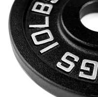 Ensemble de plaques de poids LBS en fonte standard pour haltères et disques de musculation