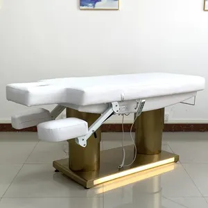 Güzellik salonu için Hochey pembe elektrik güzellik tıbbi yatak ayarlanabilir elektrikli yataklar