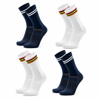 Chaussettes de cyclisme unisexes mi-mollet, absorbantes et respirantes, pour la course longue distance, les sports d'équipe, commande en gros