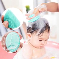 3 PCS Ensemble de toilettage pour nouveau-nés et tout-petits Poils doux naturels Peigne Brosse à cheveux pour tout-petits Nettoyage de bain Proofing