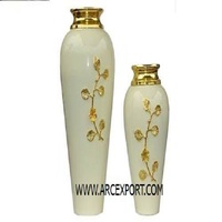 Vase à fleurs doré de luxe, nouveau Design, articles élégants, Design Antique moderne, Vase à fleurs de décoration